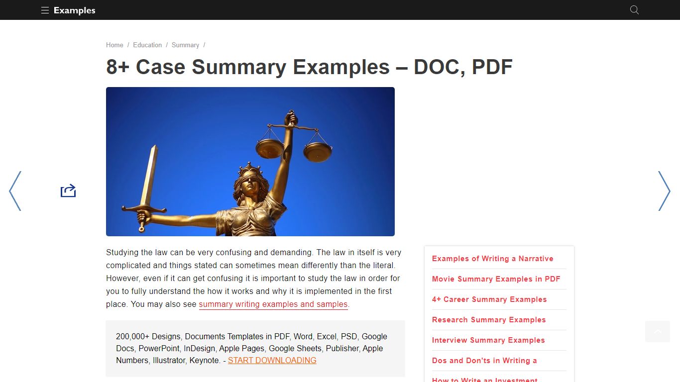 Case Summary - Examples, Format, Pdf | Examples